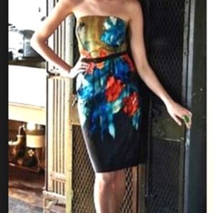 Anthropologie Strapless Dress Sz 0